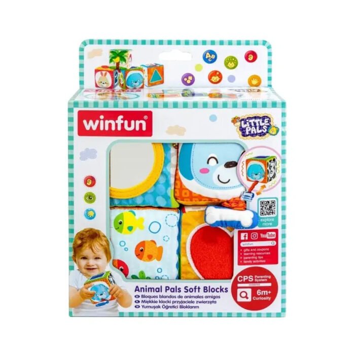 Winfun Blocs Souples Aux Graphismes Colorés - 6M+