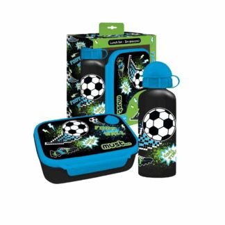 Coffret déjeuner Must Football avec Lunch Box et gourde