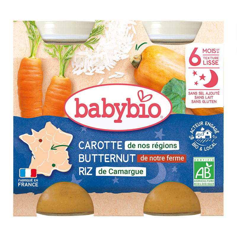CAROTTE ET BUTTERNUT- BABYBIO