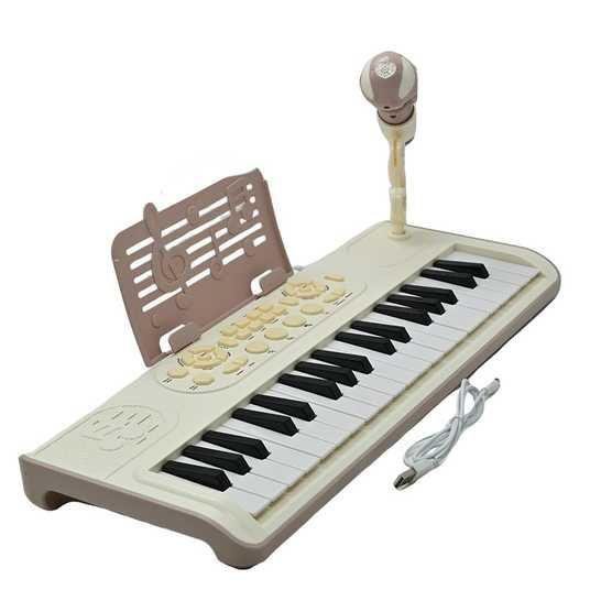 Clavier Musical Électronique pour Enfants avec Microphone