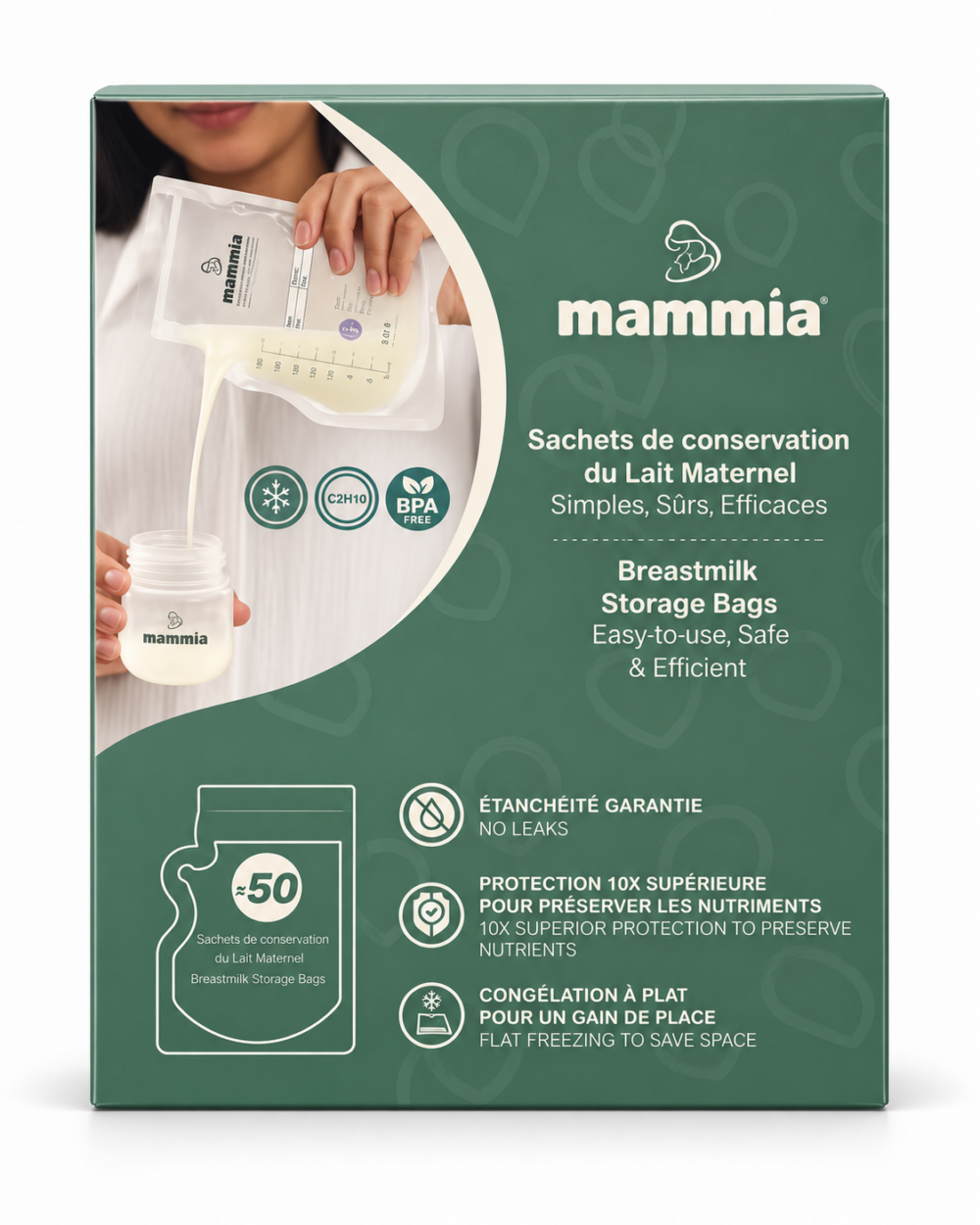 Mammia Sachets de conservation de lait x50